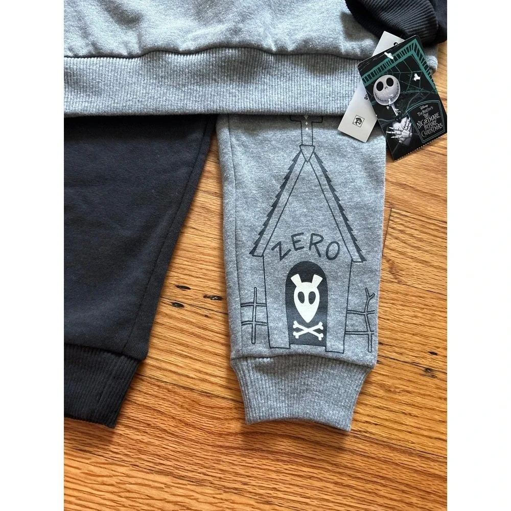 Disney's Nightmare Before Christmas 2 Pc Set 3T glows in the dark NWT